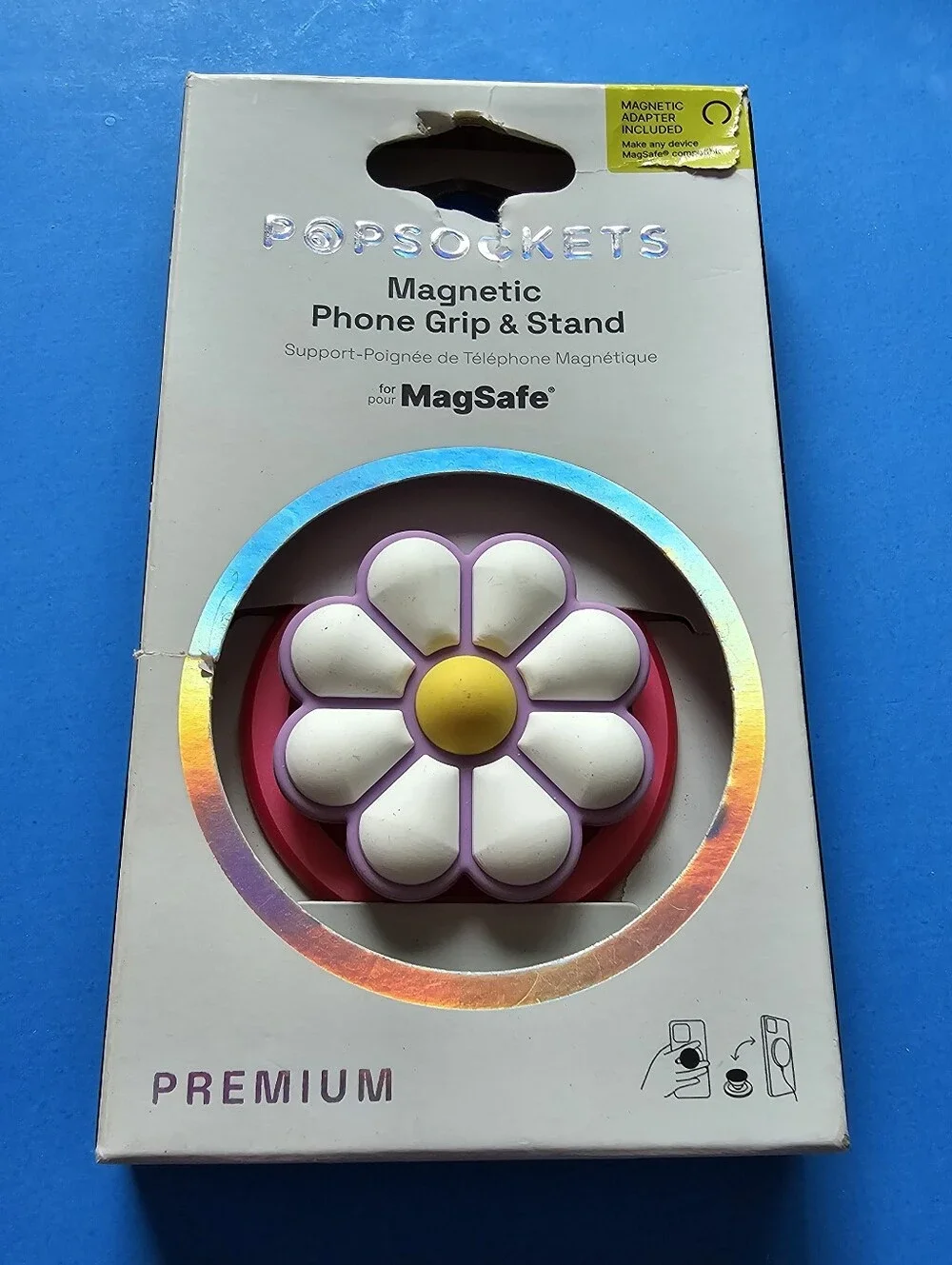 Popsocket - Round PopOut Doodle Daisy Boca MAGSAFE Popwallet+